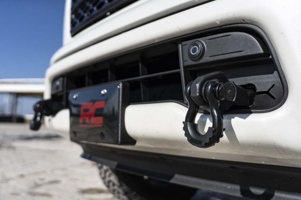 Rough Country RS160 Tow Hook Brackets | D-Ring Combo | Nissan Titan 2WD/4WD (2017-2024)