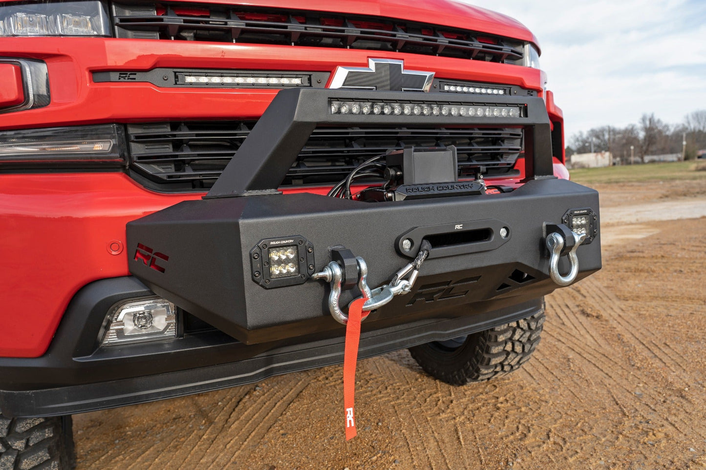 Rough Country 10765 EXO Winch Mount Kit | Chevy Silverado 1500 2WD/4WD (2019-2022)