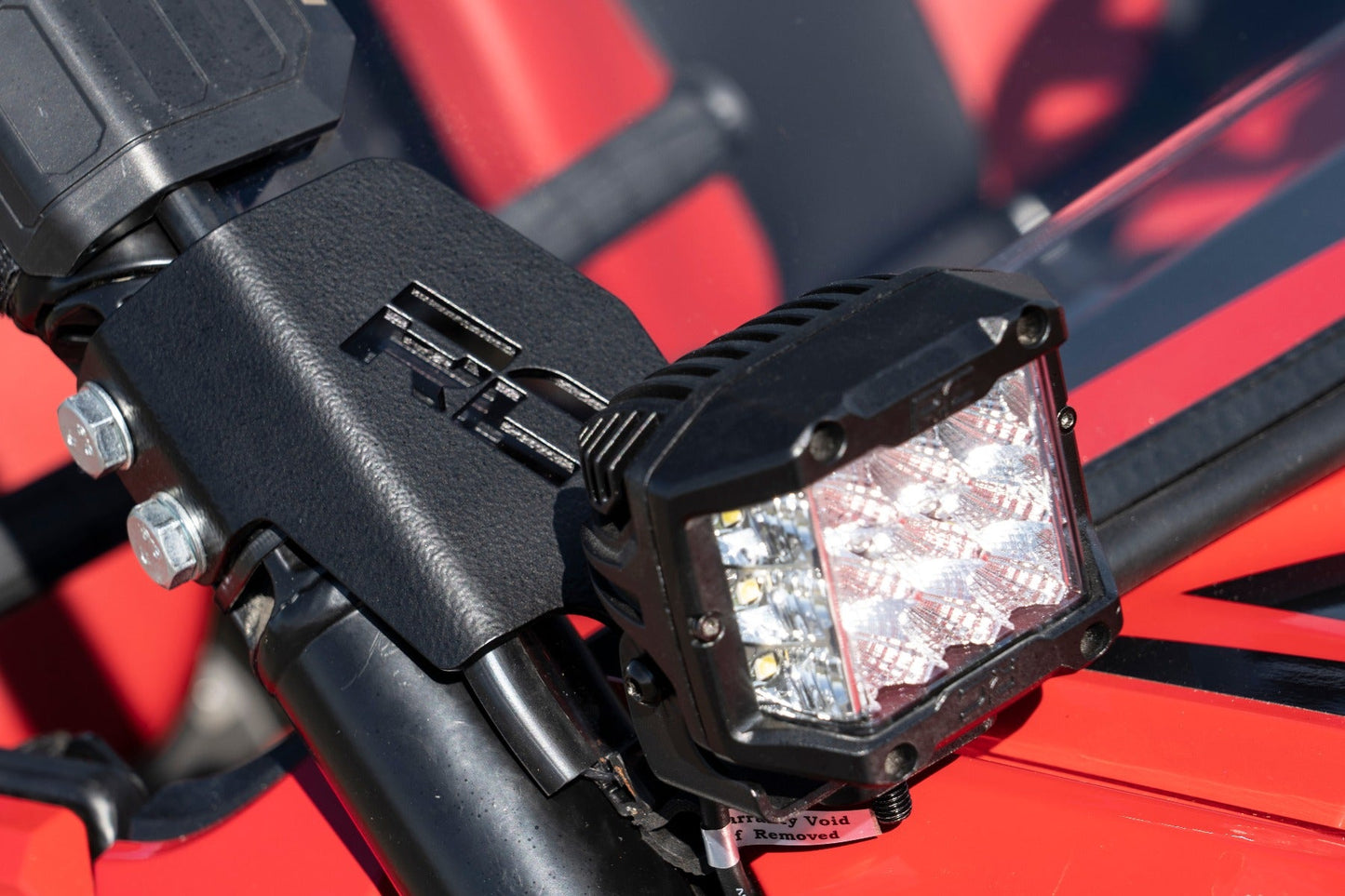 Rough Country 92035 LED Light Kit | Cage Mount | 2" Chrome Pair | Wide Angle | Honda Talon 1000