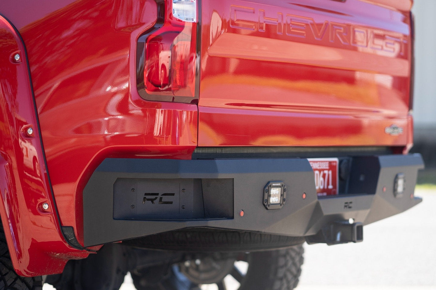 Rough Country 10758 Rear LED Bumper | Chevy Silverado 1500 2WD/4WD (2019-2024 & Classic)