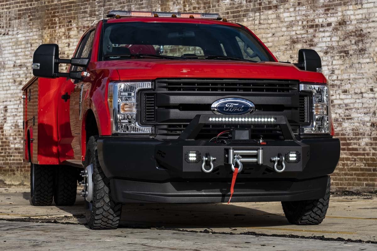 Rough Country 51004 EXO Winch Mount Kit | Ford F-250/F-350 Super Duty 2WD/4WD (2017-2020)
