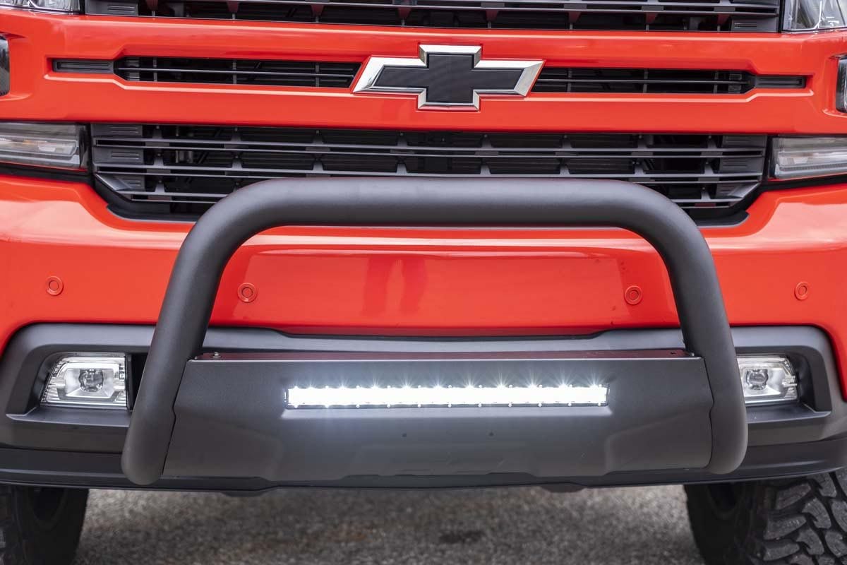 Rough Country B-C4072 Black LED Bull Bar | Chevy Silverado 1500 2WD/4WD (2019-2022)