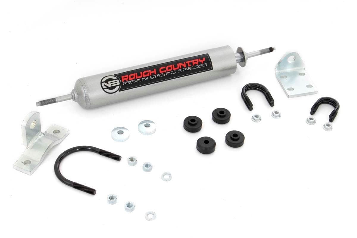 Rough Country 8734530 N3 Steering Stabilizer | Multiple Makes & Models (Dodge/Jeep)