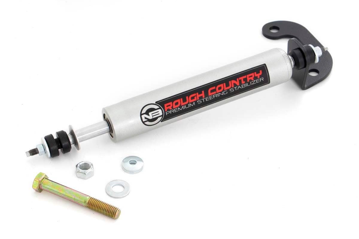 Rough Country 8737130_A GM N3 Steering Stabilizer | 4-6 Inch Lift | Chevy Half-Ton Suburban (92-99)/Tahoe (95-99)