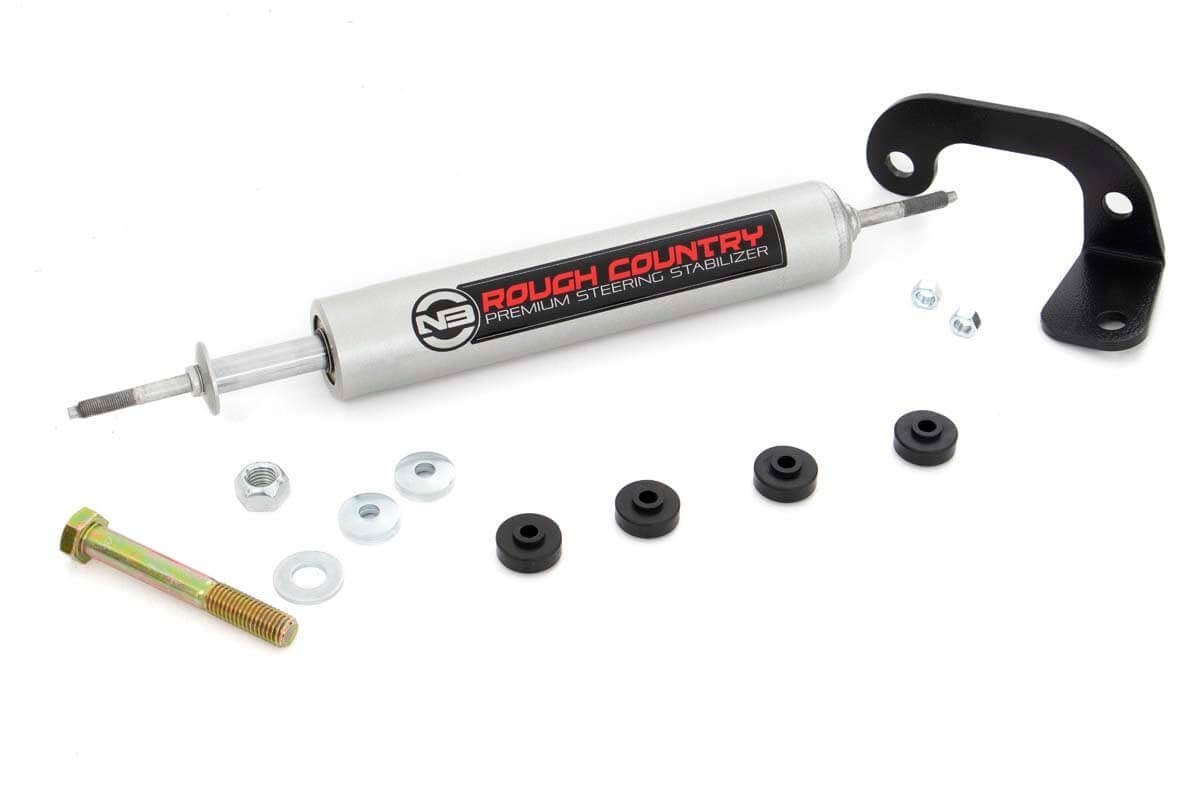 Rough Country 8737130_A GM N3 Steering Stabilizer | 4-6 Inch Lift | Chevy Half-Ton Suburban (92-99)/Tahoe (95-99)