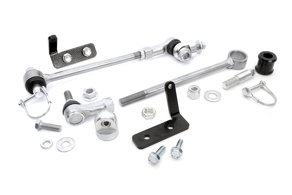 Rough Country 1128 Quick Disco Sway Links | 3.5-6.5 Inch Lift | Jeep Cherokee XJ (84-01)/Comanche MJ (86-92)