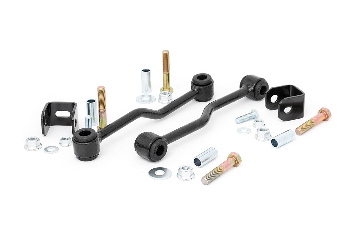 Rough Country 1028 Sway Bar Links | Front | 4-5 Inch Lift | Jeep Wrangler TJ (97-06)/Wrangler Unlimited (04-06)
