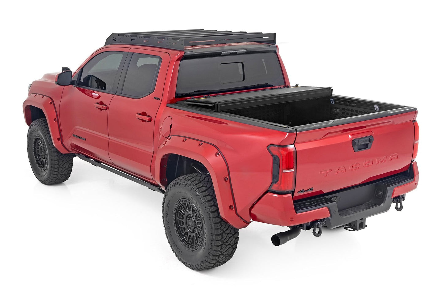 Rough Country 49415551 Hard Tri-Fold Flip Up Bed Cover | 5' Bed | Toyota Tacoma 2WD/4WD (2024-2026)