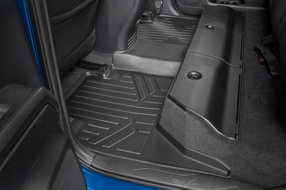 Rough Country M-71216 Floor Mats | Front and Rear | Toyota Tacoma 2WD/4WD (2016-2023)