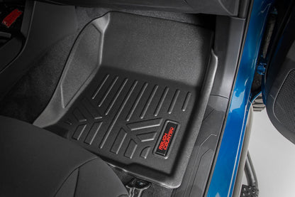 Rough Country M-71216 Floor Mats | Front and Rear | Toyota Tacoma 2WD/4WD (2016-2023)