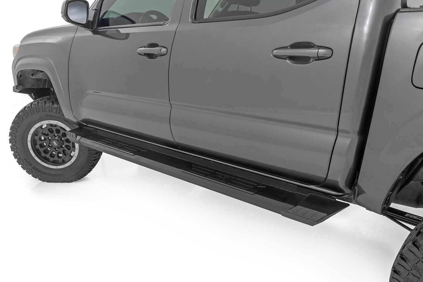 Rough Country SRB051785A HD2 Aluminum Running Boards | Double Cab | Toyota Tacoma 2WD/4WD (2005-2023)