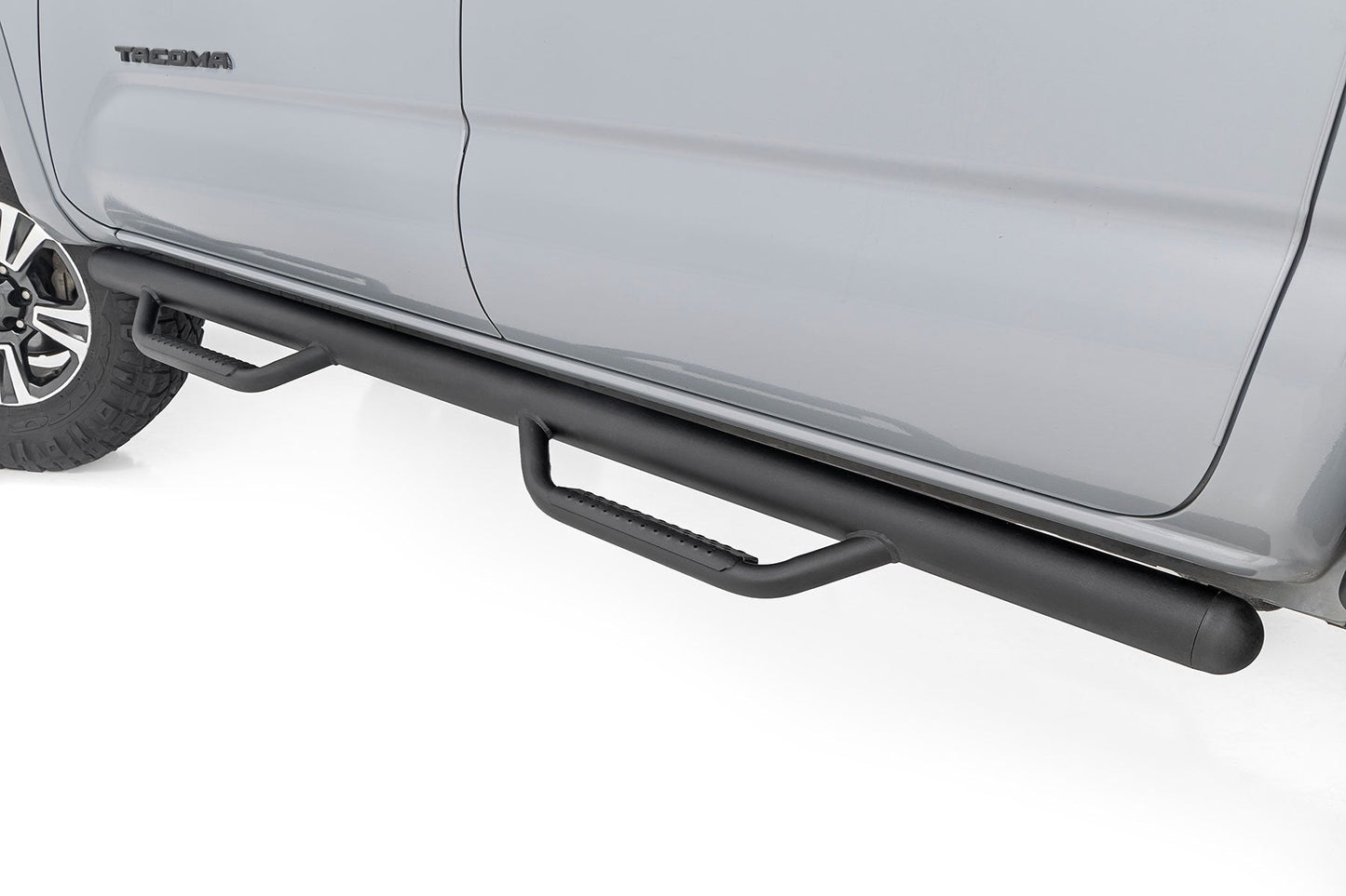 Rough Country RCT0580CCB Nerf Steps | Cab Length | Crew Cab | 5' Bed | Toyota Tacoma 2WD/4WD (05-23)