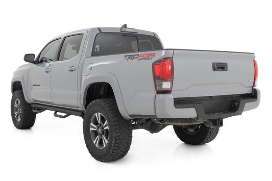 Rough Country RCT0580CCB Nerf Steps | Cab Length | Crew Cab | 5' Bed | Toyota Tacoma 2WD/4WD (05-23)