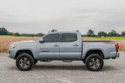 Rough Country RCT0580CCB Nerf Steps | Cab Length | Crew Cab | 5' Bed | Toyota Tacoma 2WD/4WD (05-23)