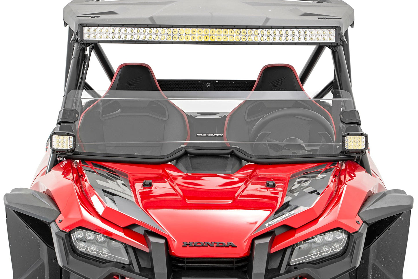 Rough Country 98182021A Half Windshield | Scratch Resistant | Honda Talon 1000