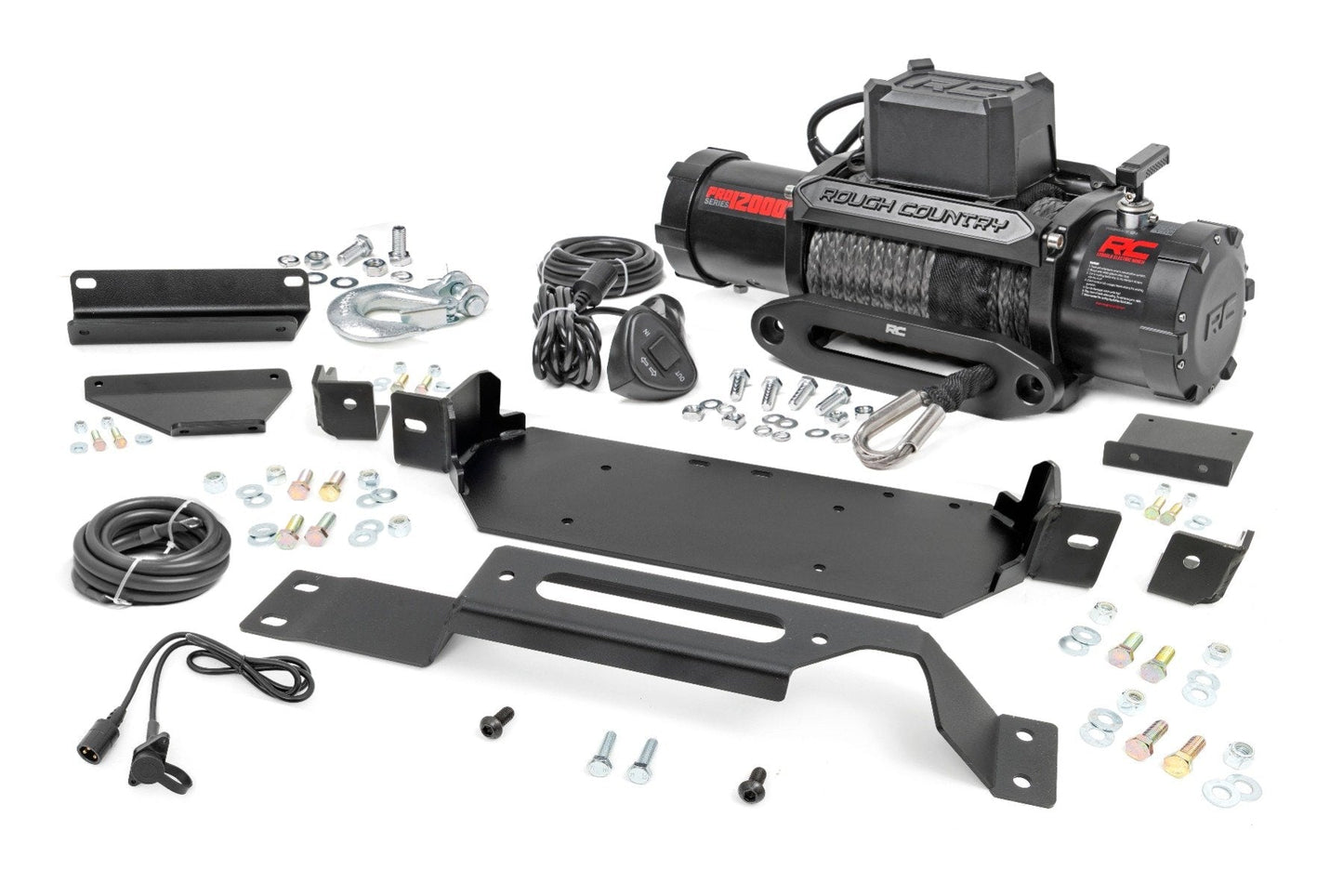 Rough Country 51127 Hidden Winch Mount | PRO12000S | Ford F-250/F-350 Super Duty 2WD/4WD (20-22)