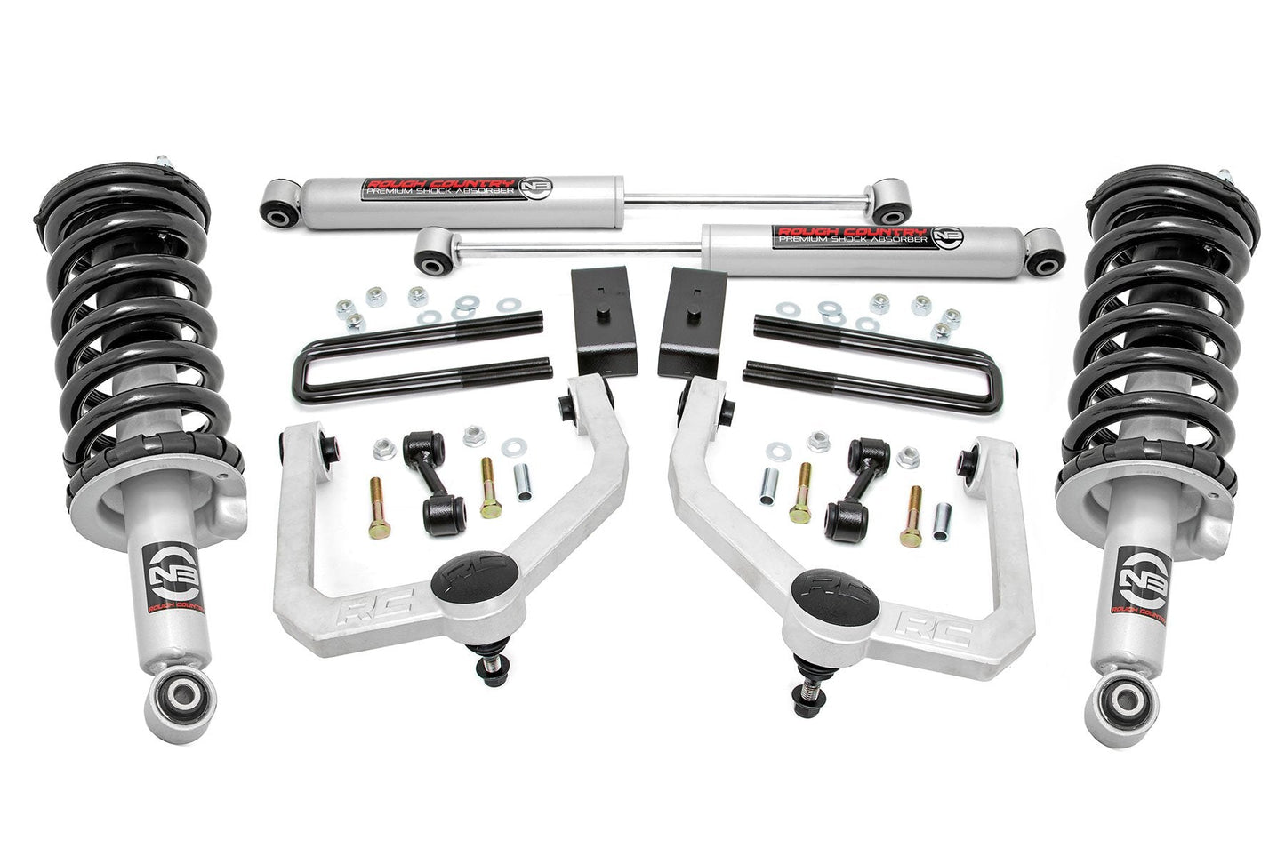Rough Country 83432 3 Inch Lift Kit | N3 Struts & Shocks | Nissan Titan 2WD/4WD (2004-2024)