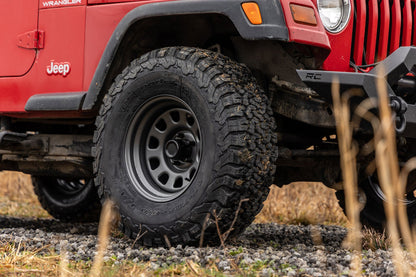 Rough Country RC158545G Steel Wheel | Gray | 15x8 | 5x4.5 | 3.30 Bore | -19