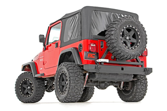 Rough Country 10592A Rear Bumper | Tire Carrier | Jeep Wrangler TJ (97-06)/Wrangler Unlimited (04-06)