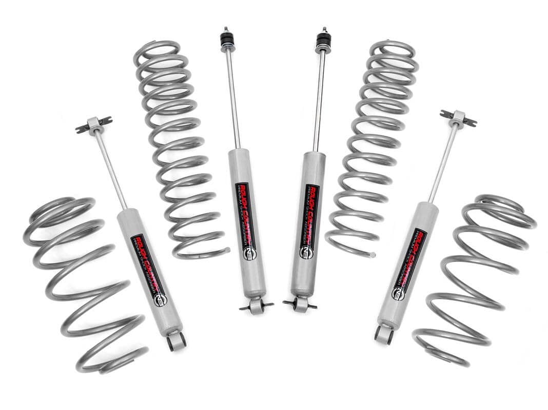 Rough Country 653.20 2.5 Inch Lift Kit | 6 Cyl | N3 | Jeep Wrangler TJ (97-06)/Wrangler Unlimited (04-06)