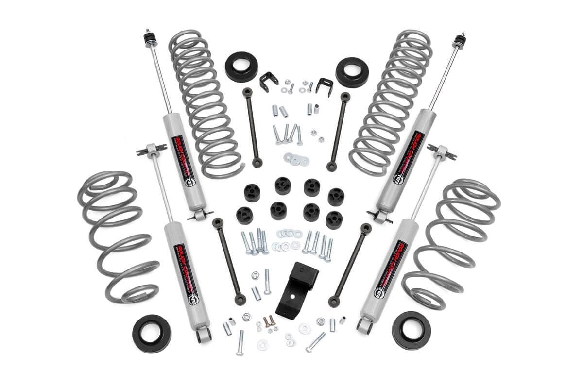 Rough Country 644.20 3.25 Inch Lift Kit | 6 Cyl | Jeep Wrangler TJ (03-06)/Wrangler Unlimited (04-06)