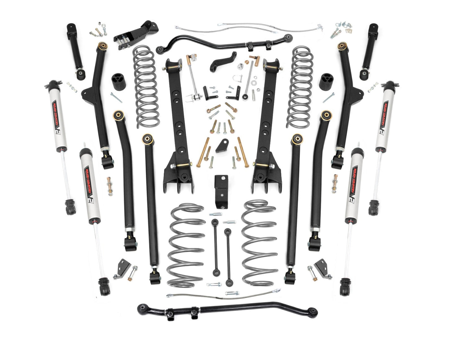 Rough Country 65970 6 Inch Lift Kit | Long Arm | V2 | Jeep Wrangler TJ 4WD (1997-2006)