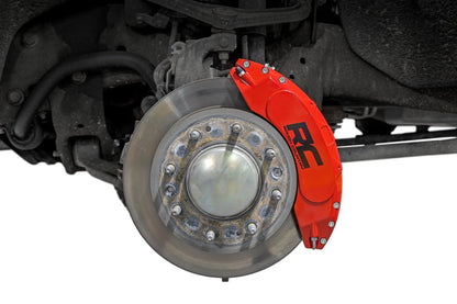 Rough Country 71110 Caliper Covers | Front and Rear | Red | Chevy/GMC 2500HD/3500HD (20-25)