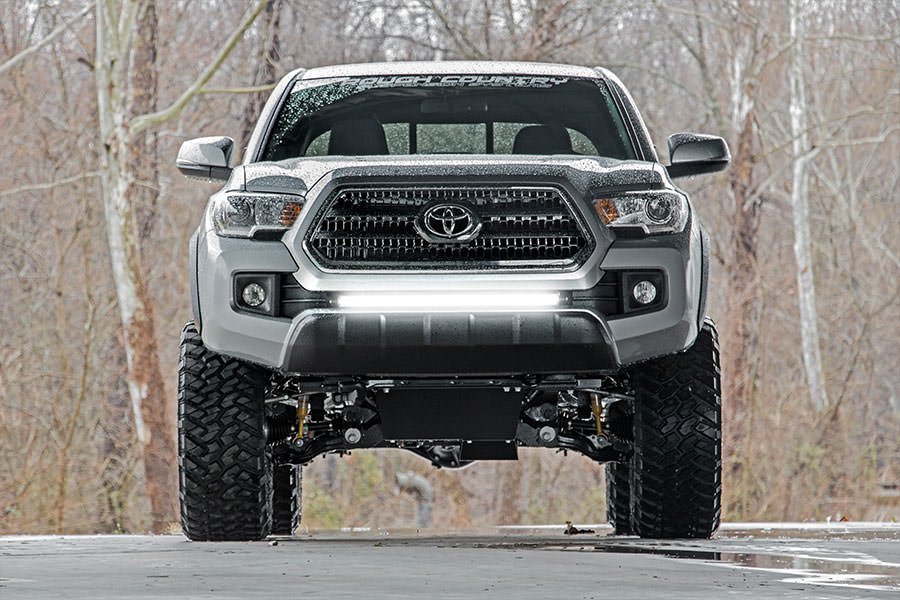 Rough Country 70668 LED Light Kit | Lower Grille Mount | 30" Black Single Row | Toyota Tacoma (16-23)