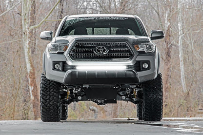 Rough Country 70668 LED Light Kit | Lower Grille Mount | 30" Black Single Row | Toyota Tacoma (16-23)