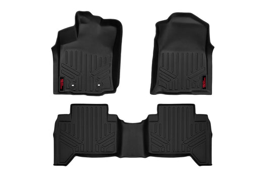 Rough Country M-71216 Floor Mats | Front and Rear | Toyota Tacoma 2WD/4WD (2016-2023)