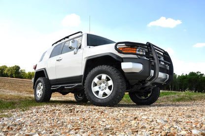 Rough Country 76530RED 3 Inch Lift Kit | Red Spacers | Toyota 4Runner (03-09)/FJ Cruiser (07-14)