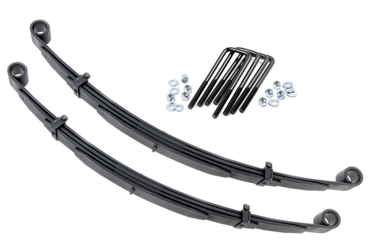 Rough Country 8044Kit Front Leaf Springs | 4" Lift | Pair | Ford F-250 4WD (1980-1997)