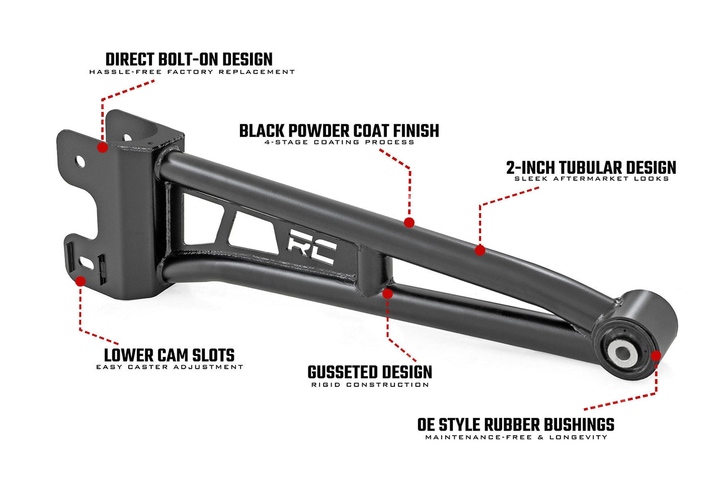 Rough Country 43701A Radius Arm Upgrade | Ford F-250/F-350 Super Duty 4WD (2023-2026)