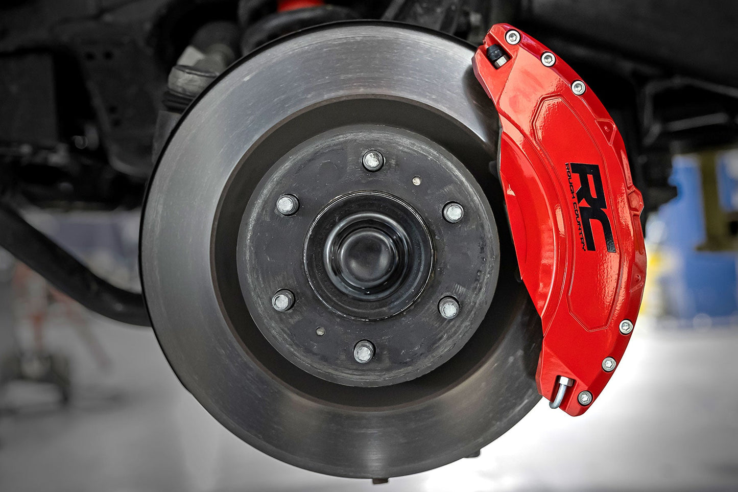 Rough Country 71152 Caliper Covers | Front and Rear | Red | Toyota Tundra 2WD/4WD (2022-2025)
