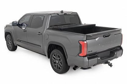 Rough Country 49514551 Hard Tri-Fold Flip Up Bed Cover | 5'7" | Toyota Tundra 2WD/4WD (2022-2025)