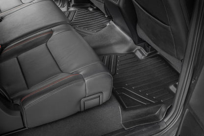 Rough Country M-71770 Floor Mats | FR & RR | CrewMax | Toyota Tundra 2WD/4WD (2014-2021)