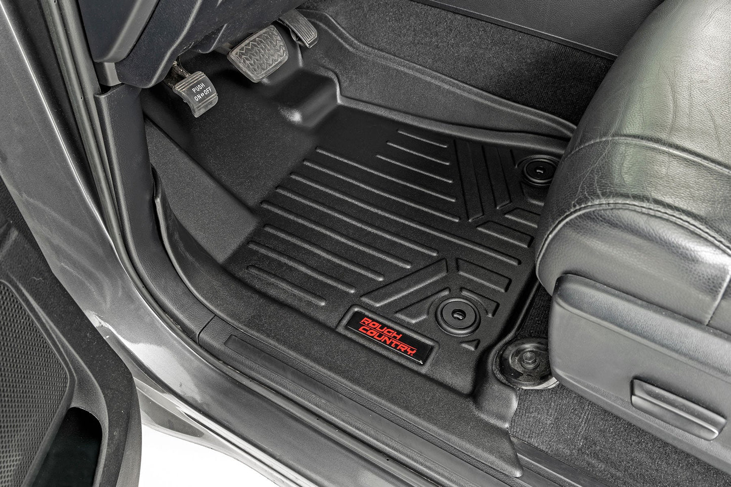 Rough Country M-71770 Floor Mats | FR & RR | CrewMax | Toyota Tundra 2WD/4WD (2014-2021)