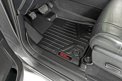 Rough Country M-71770 Floor Mats | FR & RR | CrewMax | Toyota Tundra 2WD/4WD (2014-2021)