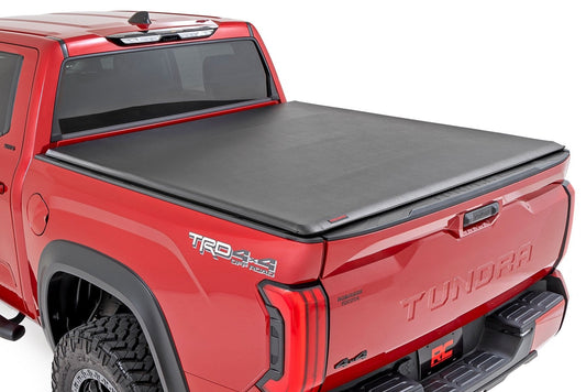 Rough Country 42619550 Soft Roll Up Bed Cover | 5'7" Bed | Toyota Tundra 2WD/4WD (2022-2025)