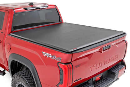 Rough Country 42419650 Soft Roll Up Bed Cover | 6'7" Bed | Toyota Tundra 2WD/4WD (2022-2025)
