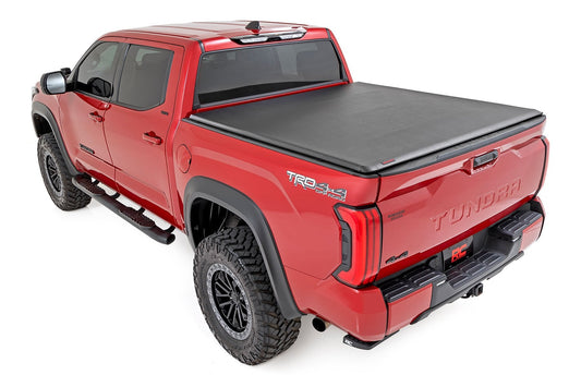 Rough Country 42419650 Soft Roll Up Bed Cover | 6'7" Bed | Toyota Tundra 2WD/4WD (2022-2025)