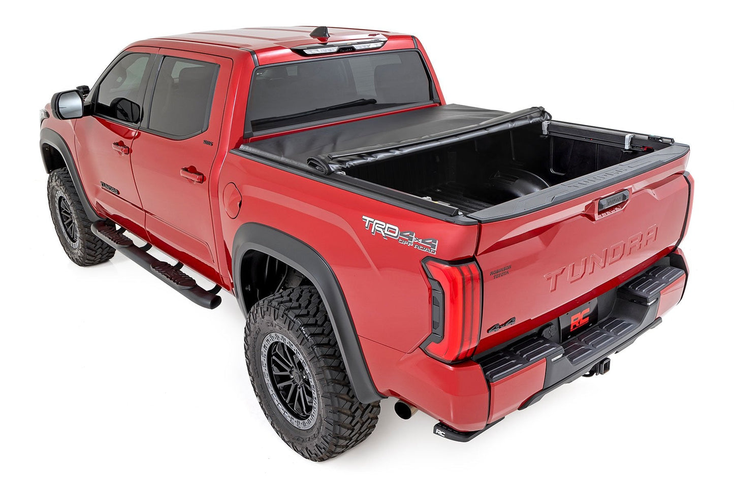 Rough Country 42619550 Soft Roll Up Bed Cover | 5'7" Bed | Toyota Tundra 2WD/4WD (2022-2025)