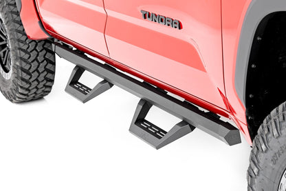 Rough Country 71070 SRX2 Adj Aluminum Steps | CrewMax | Toyota Tundra 2WD/4WD (2022-2025)