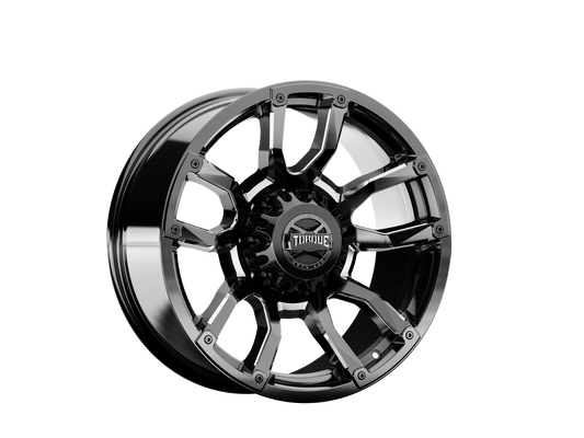 Torque TW403C-2090983300 Torque Impact | Gloss Black w/Milled Accents | 20x9 | 8x180 | 0mm