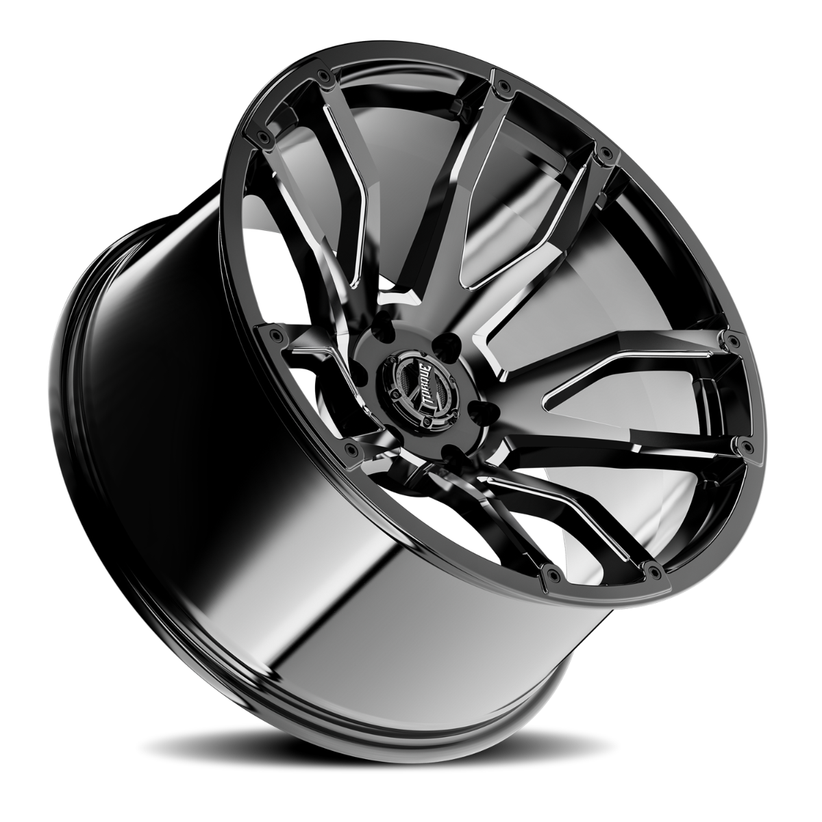 Torque TW403C-20903633-12 Torque Impact | Gloss Black w/Milled Accents | 20x9 | 6x135 | -12mm