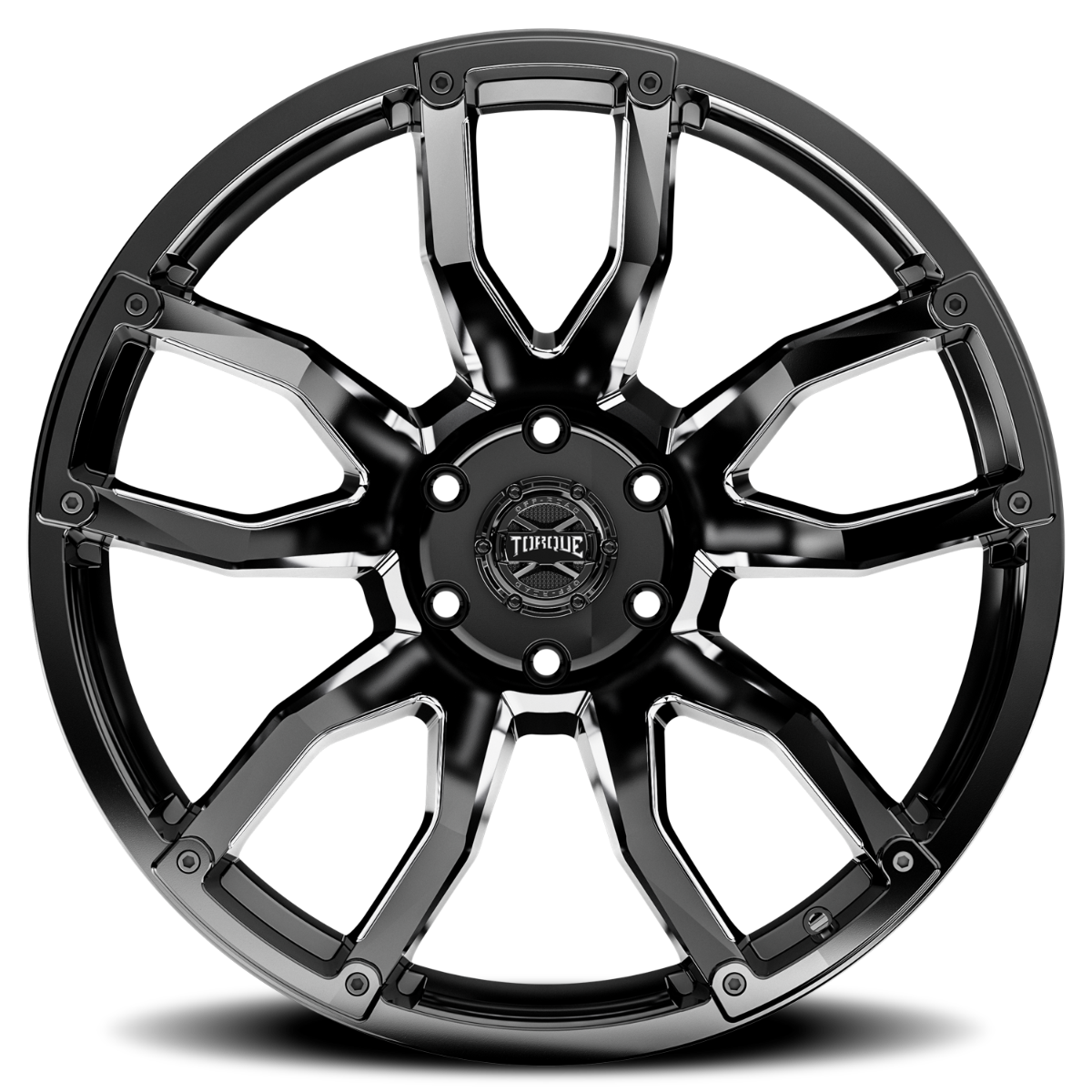 Torque TW403C-2090983300 Torque Impact | Gloss Black w/Milled Accents | 20x9 | 8x180 | 0mm