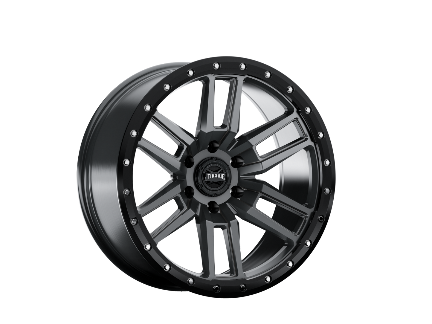 Torque TW411C-1790761200 Torque Pritchett | Anthracite w/Black Lip | 17x9 | 6x5.5 | 0mm