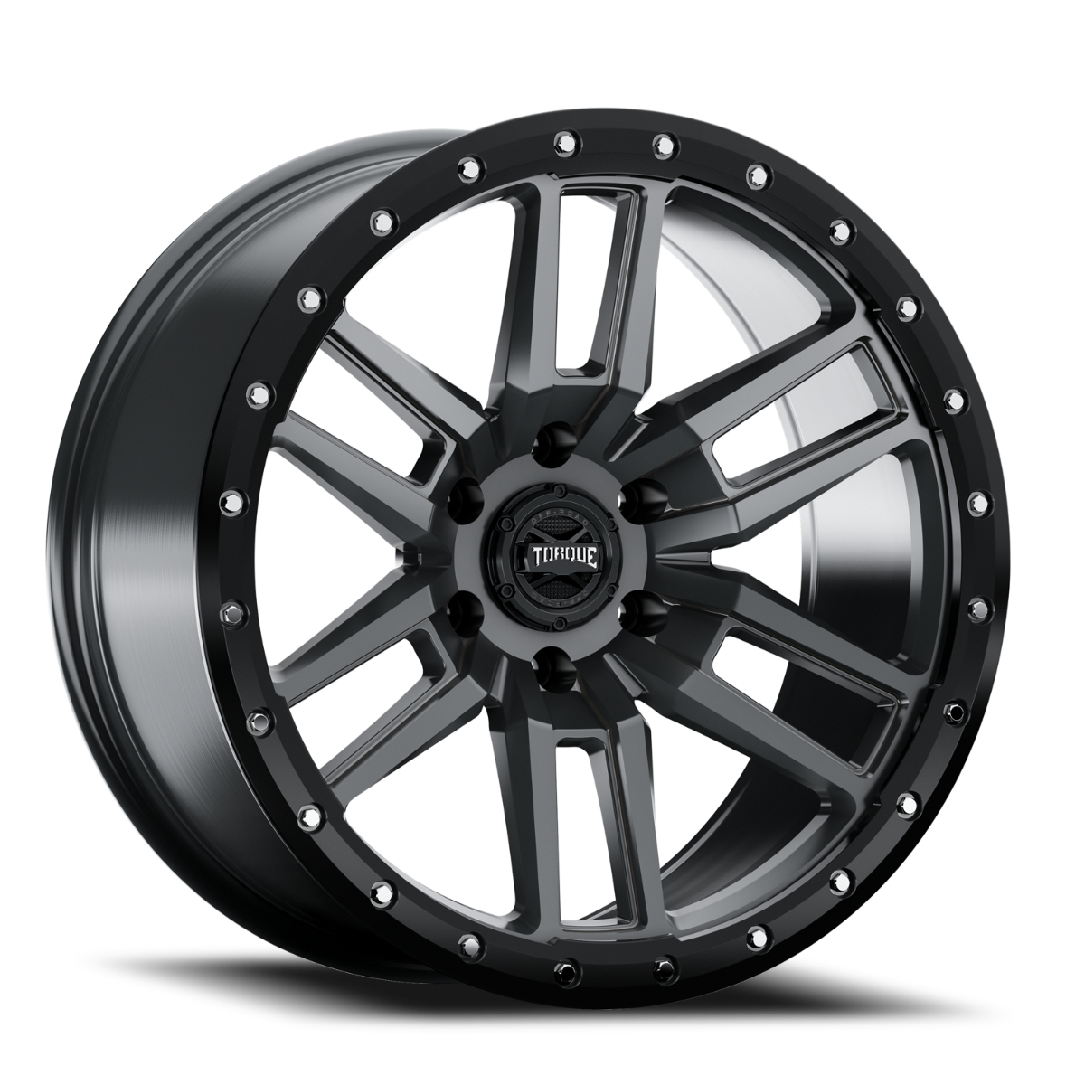 Torque TW411C-20908412-12 Torque Pritchett | Anthracite w/Black Lip | 20x9 | 6x5.5 | -12mm