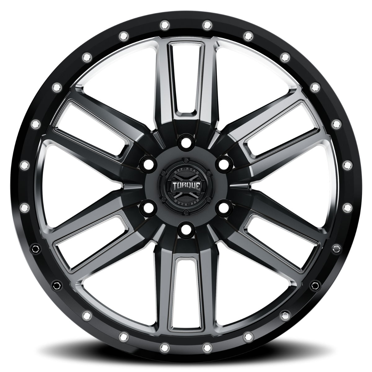 Torque TW411C-1790761200 Torque Pritchett | Anthracite w/Black Lip | 17x9 | 6x5.5 | 0mm