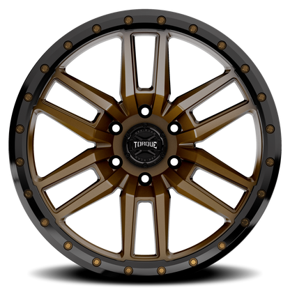 Torque TW411C-18908407-12 Torque Pritchett | Bronze w/Black Lip | 18x9 | 6x5.5 | -12mm